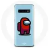 Maniacase Coque pour Samsung Galaxy s10 edge Among Us jeu vidéo Fond bleu