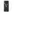 Coque pour Samsung Galaxy A70 Vikings Série Saison 6 logo V Epée Gris Fond Noir