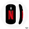 Souris Sans Fil Netflix Logo rouge fond noir (Maniacase)