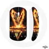 Souris Sans Fil Vikings Série Saison 6 logo V Epée de Feu Fond Noir ()