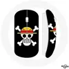Souris Sans Fil One Piece Manga Tete de Mort Fond Noir (Maniacase)