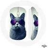 Souris Sans Fil Chat Lunettes violettes Style (Maniacase)