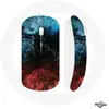Souris Sans Fil fond de texture abstraite rouge noir bleu (Maniacase)