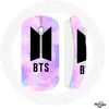 Souris Sans Fil Bangtan Sonyeondan BTS Logo Fond Abstraite Violet Bleu...