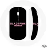 Souris Sans Fil Blackpink in Your Area Fond Noir Logo Rose (Maniacase)