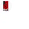 Maniacase Coque pour Samsung Galaxy S21 FE BTS Bangtan Garçons Fond Rouge Cadeau de Noël 2023