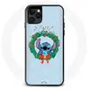 Maniacase Coque pour Iphone 13 Stitch neige joyeux Noël bleu