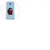 Maniacase Coque pour Samsung Galaxy A8 2018 Among Us jeu vidéo Fond bleu
