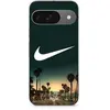 Maniacase Coque Google Pixel 9 nike logo arrière-plan Palmiers de Californie la nuit