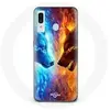 Coque pour Samsung Galaxy A20 Loup de Glace et de feu