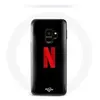 Coque pour Samsung Galaxy S9 plus Netflix Logo rouge fond noir