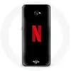 Coque pour Samsung Galaxy A5 Netflix Logo rouge fond noir