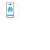 Coque pour samsung galaxy J3 Olympique de Marseille Logo Fond Blanc