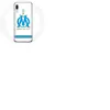 Coque pour Samsung Galaxy A40 Olympique de Marseille Logo Fond Blanc