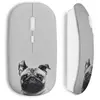 Souris Sans Fil Chien bulldog cute black white (Maniacase)
