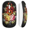 Souris Sans Fil Flowers black design (Maniacase)