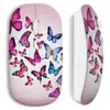 Souris Sans Fil Butterflies pink blue (Maniacase)