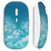 Souris sans fil Nuages Bleu (Maniacase)