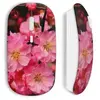 Souris sans fil Pink flowers design (Maniacase)