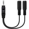 Câble Audio Jack (3,5 mm) Coupleur NANOCABLE 10.24.1200 15 cm Noir