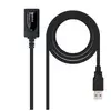Nano Cable - Rallonge de câble USB - USB (M) pour USB (F) - USB 2.0 - 5 m - noir