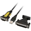 Adaptateur USB vers RS232 NANOCABLE 10.03.2002 1,8 m Noir