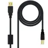 Nanocable Cable USB 2.0 Impresora Alta Calidad Tipo A/B Macho/Macho 5m Negro