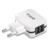 Chargeur mural tooq tqwc-1s02wt usb x 2 17w blanc
