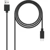 NANOCABLE 10.01.2101 - Câble 3A USB 2.0 vers USB-C, mâle-mâle, Noir, 1mts