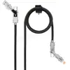 Nanocable 10.01.2601, 1 m, USB A/USB C, USB C/Lightning, Noir, Gris