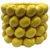 Grand planteur de citron décoratif en céramique pour plantes, vase à fleurs jaunes, accessoire de jardin élégant