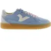 V 1985  Baskets basses azul rose en cuir Femme VICTORIA 37 bleu pâle