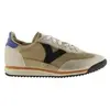 Baskets en nylon métallisé et cuir fendu femme Victoria Saturno 36