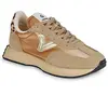 Baskets en nylon métallisé et cuir fendu femme Victoria Cosmos 36