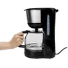 Aigostar 30HIK Cafetière à bac d'égouttement 1250 ml sans BPA Noir