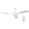 GSC Ventilateur de plafond blanc Ø117cm avec bloc lampes led