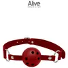 Alive Bâillon Boule Trouée Discretion Rouge