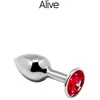 Alive Anal Pleasure Mini Plug Métal Rouge Taille M 1ut