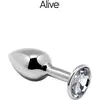 Alive Anal Pleasure Mini Plug Métal Blanc Taille L 1ut
