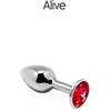 Alive Anal Pleasure Mini Plug Métal Rouge Taille S 1ut