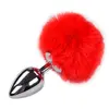Alive Plug Anal Queue de Lapin Fluffy L Rouge