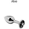 Alive Anal Pleasure Mini Plug Métal Noir Taille M 1ut