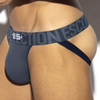ES Collection Jock Strap Bikini Recycled Rib Bleu Marine 3XL