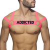 AD Fetish Harnais Neon Multi Band Rose Fluo XL/XXL