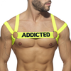 AD Fetish Harnais Neon Multi Band Jaune Fluo XS/S