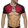 Harnais Crop Top avec sangles GLADIATOR SHOULDER Noir-Rouge XS/S