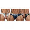 Addicted Lot de 3 Strings Mesh Push Up Noir - Marine - Blanc S