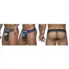 Addicted Lot de 3 Strings Camo Mesh Push Up Kaki - Gris - Bleu S
