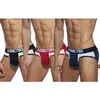 Addicted Lot de 3 Slips Combi Mesh Noir - Rouge - Bleu Marine XS