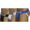 Addicted Lot de 3 Jock Straps My Basic Blanc - Noir - Royal M